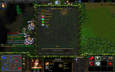 screenshot showing all of the chosen heroes
